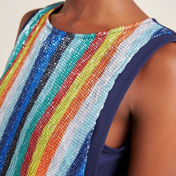 Eva Franco “Gail Rainbow Striped Tank”. - Picture 2 of 7
